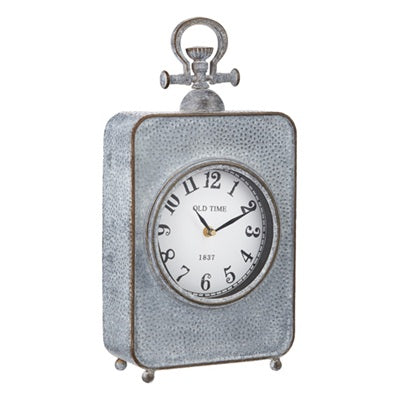 Grey Metal Clock
