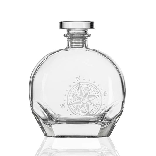 Compass Star Glass Decanter