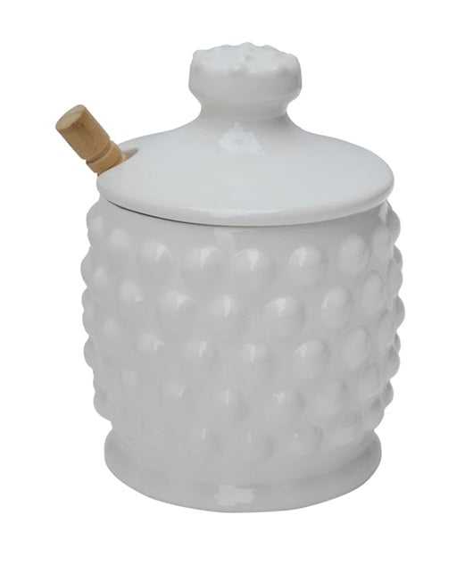 White Honey Jar